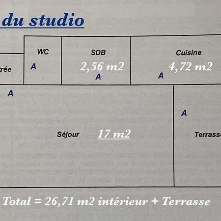 Grand Pour 4 Face A La Апартаменты *